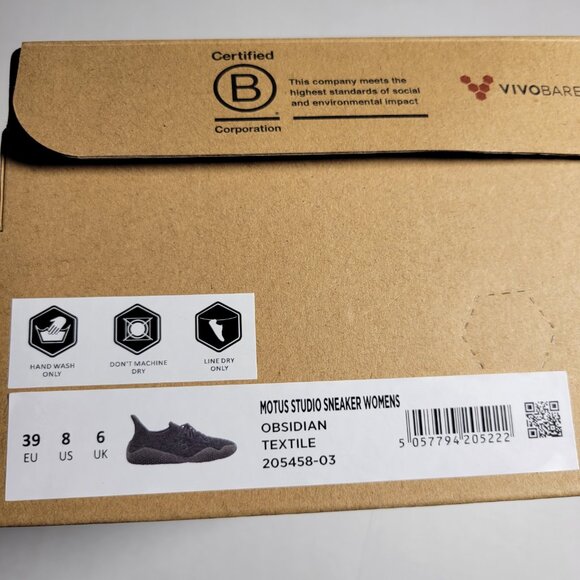 Vivobarefoot Motus Studio Sneaker Womens in Obsidian - Picture 4 of 11